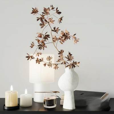 现代花瓶 台灯 饰品 摆件组合